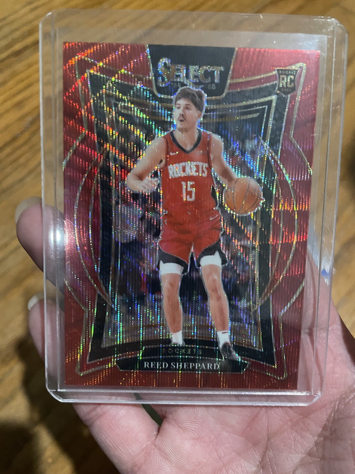 2024-25 Panini Select - Concourse Reed Sheppard #68 Red Wave Prizm (RC)