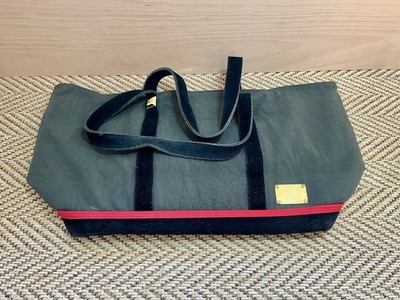 PORTER × Shikica Tokyo Canvas & Black Leather Tote Bag Shopping Bag Gold Japan