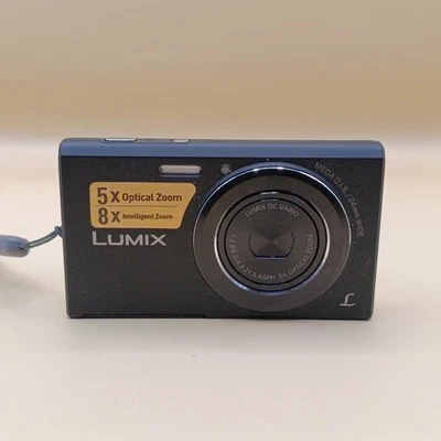Panasonic Lumix DMC-FS50 Schwarz / Kompakte Digitalkamera / 16.1 MP / Geprüft ✅
