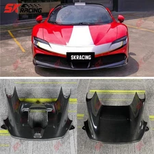 Dry Plain Weave Carbon Fiber Front Bumper Air Intake Trim For Ferrari SF90 20-24