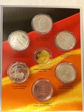 BRD 6 X 10 Euro Silbermünzen