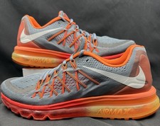 Nike Air Max 2015 Wolf Grey Total Orange Men ...