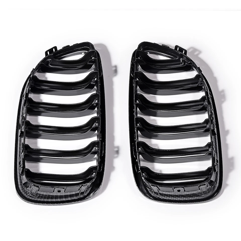 For 2009-2011 BMW 3 Series E90 E91 325i 328i LCI Front Kidney Grill Carbon Fiber Foto 4 de 4