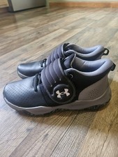 Under Armour Boys Size Y 6.5 ZoneBB 3024262-002 Black Basketball Shoes Sneakers
