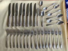 Sterling Silver Oneida Virginian Service Flatware Set for 8, 33 Pieces
