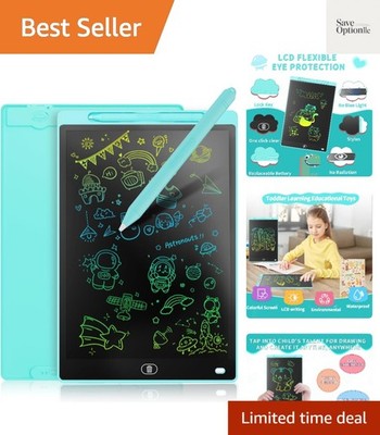 LCD Writing Board 16 Inches, Colourful Electronic Tablet, Portable Erasable D...