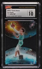 2020-21 Panini Clearly Donruss Zero Gravity LaMelo Ball #10 CSG 10 Gem Mint 0vq8