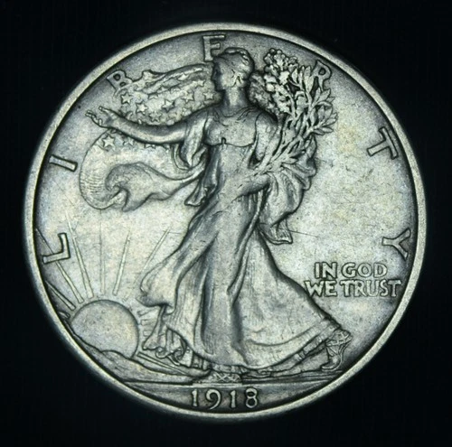 Photo of a 1918-S Walking Liberty Half Dollar from an eBay listing that sold on Jul 20, 2026