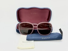 New Authentic Gucci GG0892SA 003 Sunglasses Pink Frame/Orange Lens