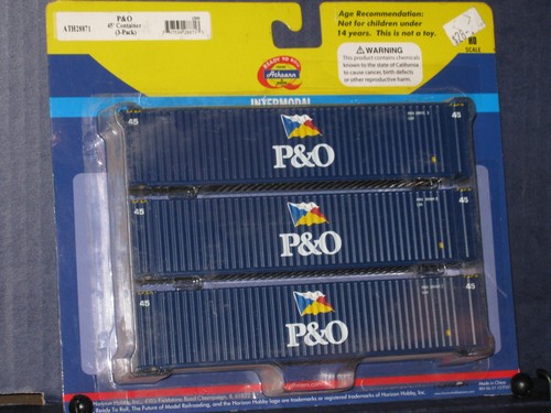 Contenedor intermodal Athearn HO #28871, 40', P&O | Zustand: New