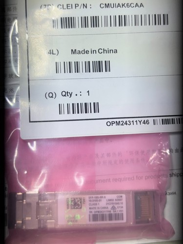 Cisco SFP-10G-SR-S 10-3105-01 SFP Transceivers w/ Hologram - 第 1/2 張圖片
