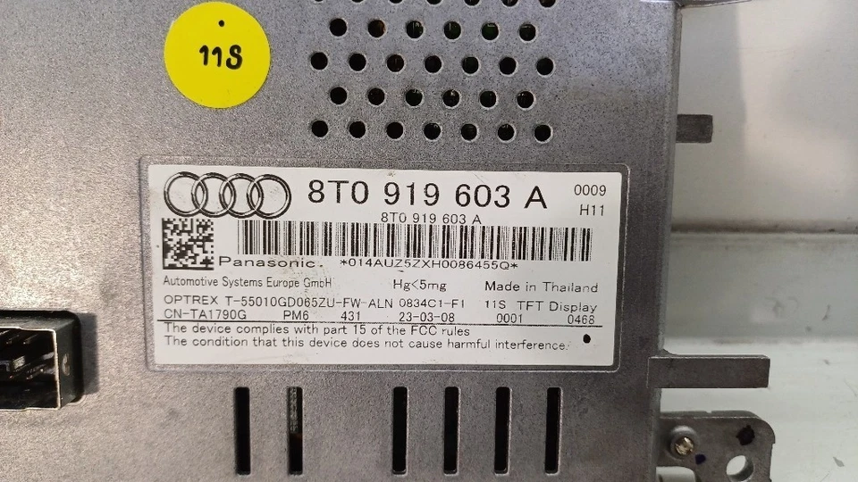 DISPLAY PER AUDI A4 Avant (8K5) 8T0919603A CCWA (08>15) - Immagine 3 di 4