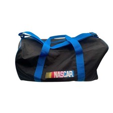 Vintage NASCAR Duffle Bag Black MBNA Motorsports Travel Gym Bag Sport Racing