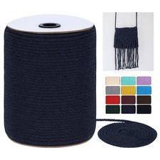 Macrame Cord 4mm x 328Yards 984Feet Colored Natural Macrame Rope - 3 Strands ...