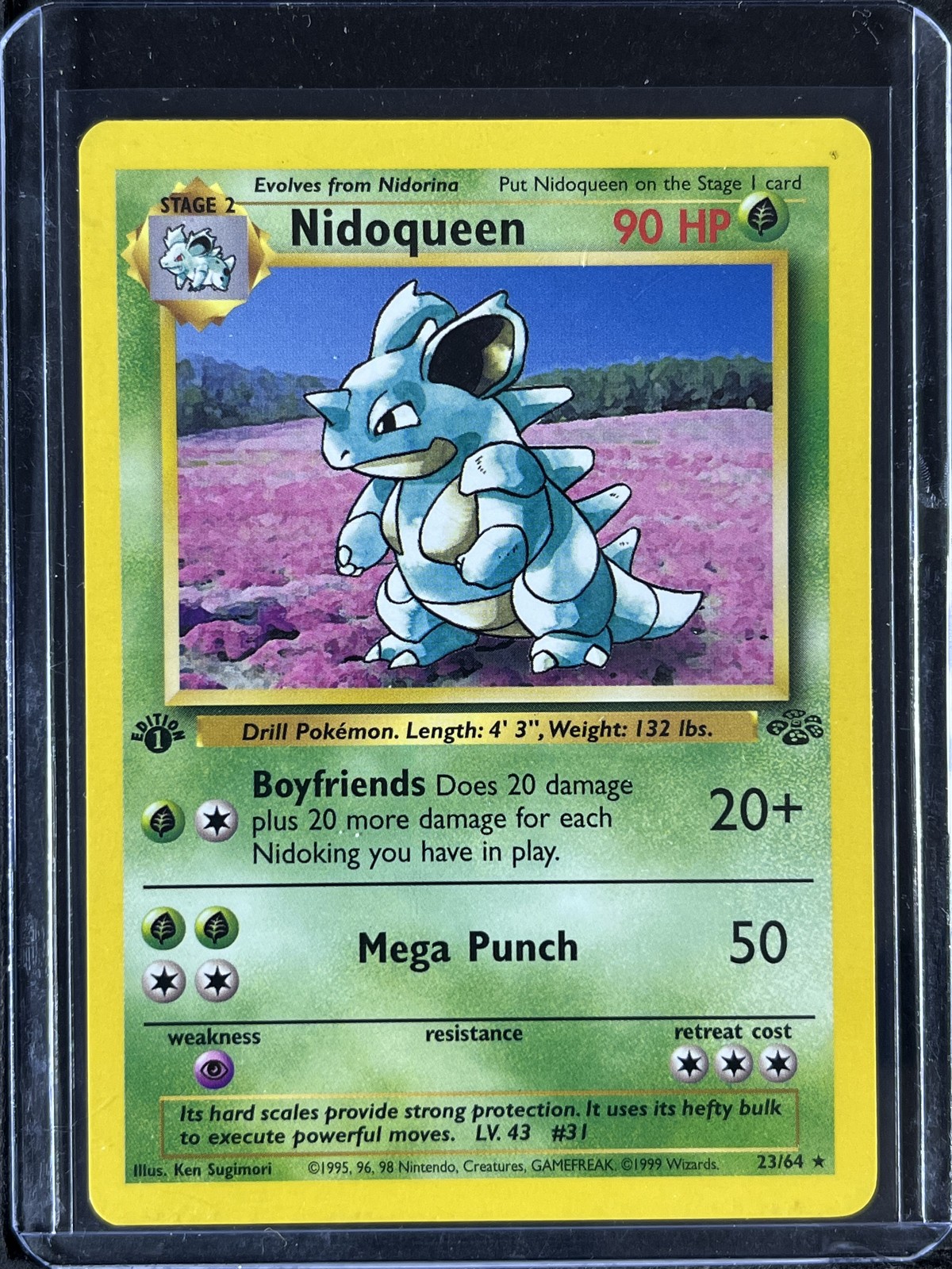 Nidoqueen (23) (1st Edition) #23/64 Jungle 250001