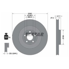 2x Bremsscheibe vorne für Ford USA Mustang CGW | 26244291