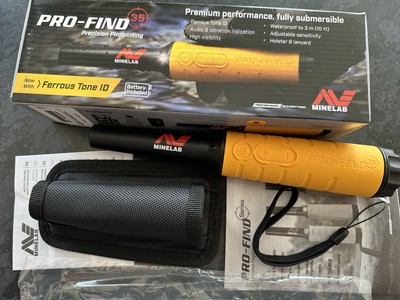 Minelab Pro Find 35 Pin Pointer Neu und unbenutzt Metalldetektor Pinpointer