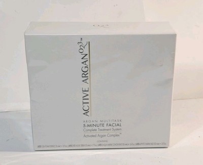 New ACTIVE ARGAN 02.3 Multitask 5 Minute Facial Complete Treatment System sealed