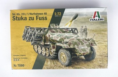 Italeri 7080 Sd.Kfz. 251/1 Wurfrahmen 40 Stuka zu Fuss 1/72 Scale Model Kit