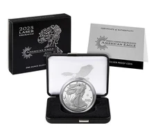 2025-W Laser Privy Proof American Silver Eagle $1 w/ OGP + COA ASE