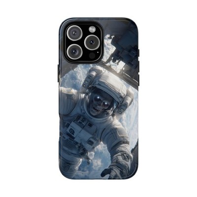 For iPhone / Galaxy / Pixel | Phone Ink Case - Zombie Astronaut Deep Space