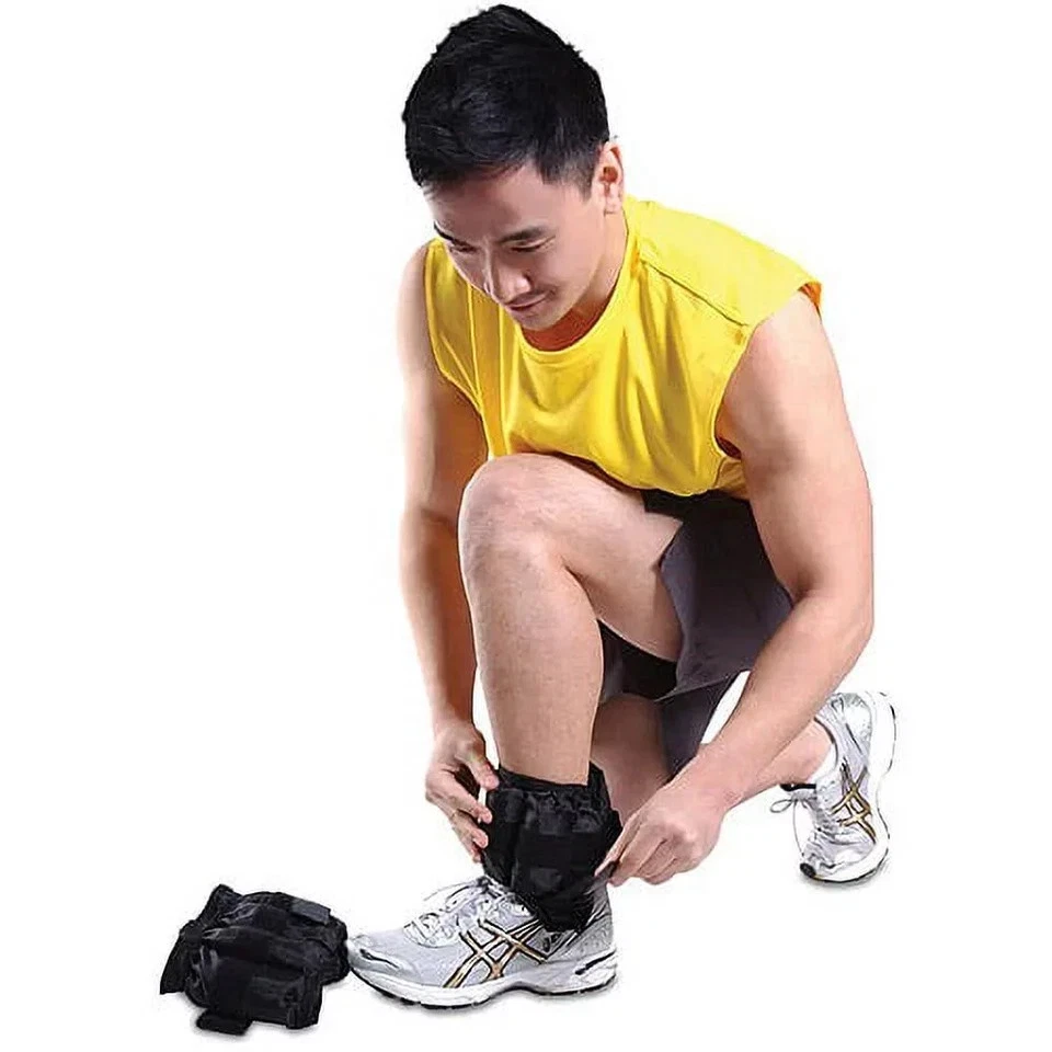 CAP Barbell 20 lb. Pesas de tobillo ajustables, (10 lb x 2) Foto 2 de 2