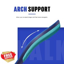 WalkHero Plantar Fasciitis Insoles Medium Mens 14-14.5 Blue