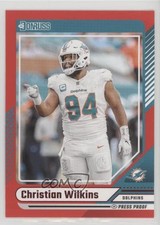 2024 Panini Donruss Red Press Proof Christian Wilkins #284 g1d