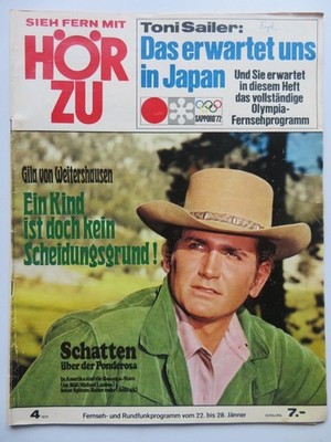Hörzu 4/1972, Österreich, Gila v. Weitershausen, Bonanza, Peter Machac,