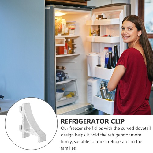 10 Pezzi Organizzatore Frigorifero Clip Scaffale Frigorifero Ripiani Congelatore Gancio - Foto 5 di 12