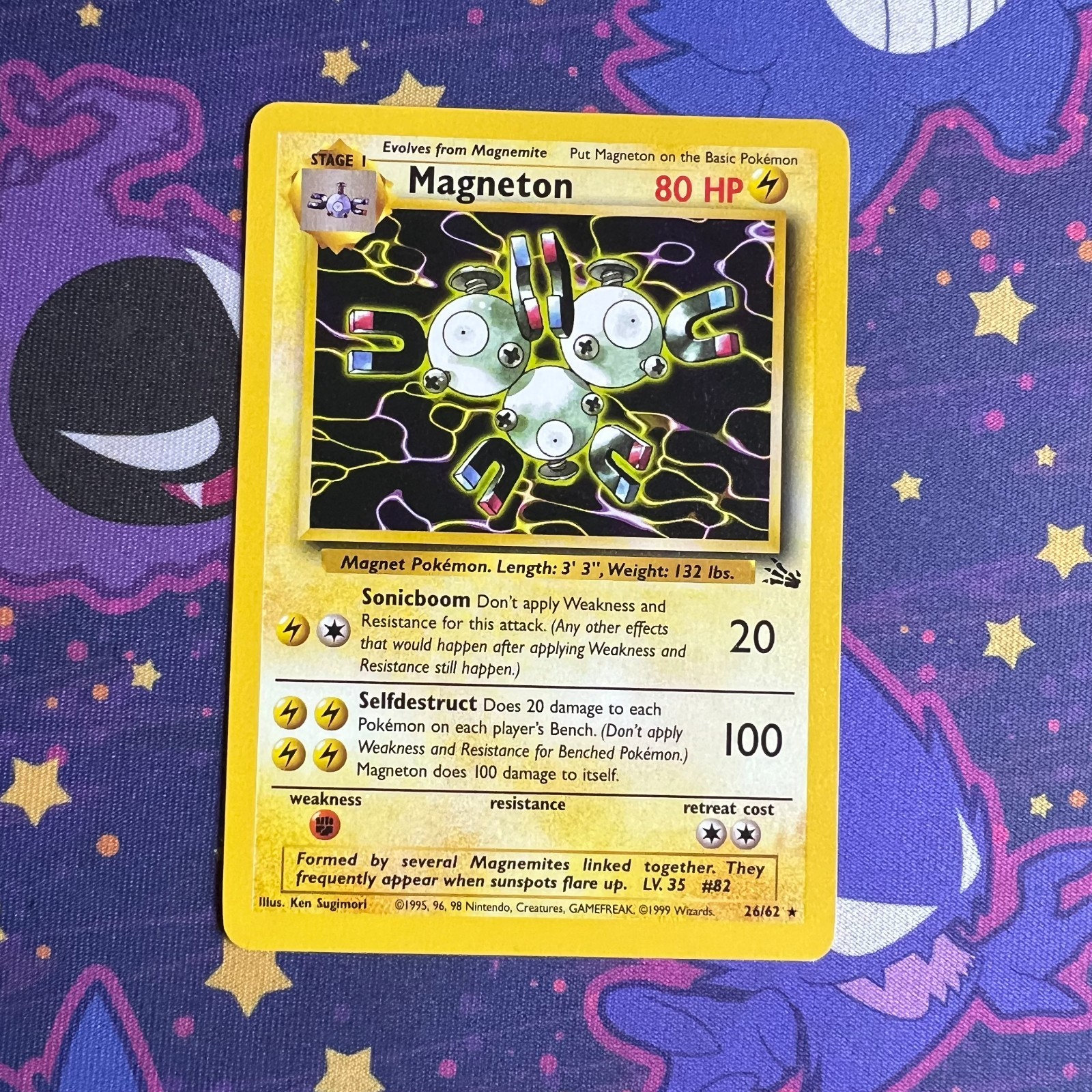 Pokémon TCG Fossil Magneton 26/62 Unlimited Rare Ungraded LP/NM WOTC Pokemon