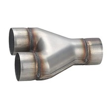 Exhaust 3" Inlet, Stainless Steel 10" Long Dual 3" 3.0inch 10"Long Wide Y Pipe