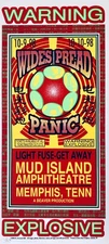 10x22" RARE Widespread Panic 1998 Mark Arminski Signed Poster Mud Island Memphis