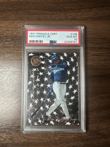 1997 Pinnacle Certified Stars Ken Griffey Jr #136 Mariners PSA 10