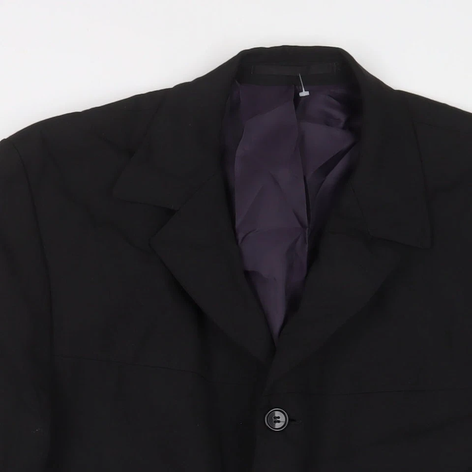 Anzugjacke Herren UK Größe 42 Nadelstreifen Regular schwarz - Bild 3 von 4