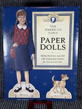 American Girls Paper Dolls Molly 1992 1st Edition Dog Bennett 1944