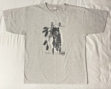 90s Menchego Native American Artist Graphic Print Teeshirt Men s XL Heather Gray