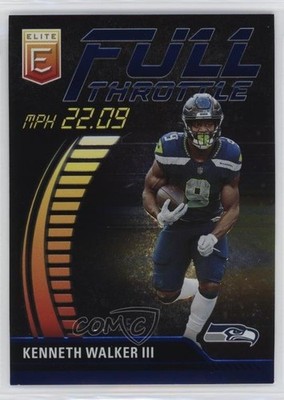 2023 Panini Donruss Elite Full Throttle Blue 8/25 Kenneth Walker III #FT-KW 0ud4