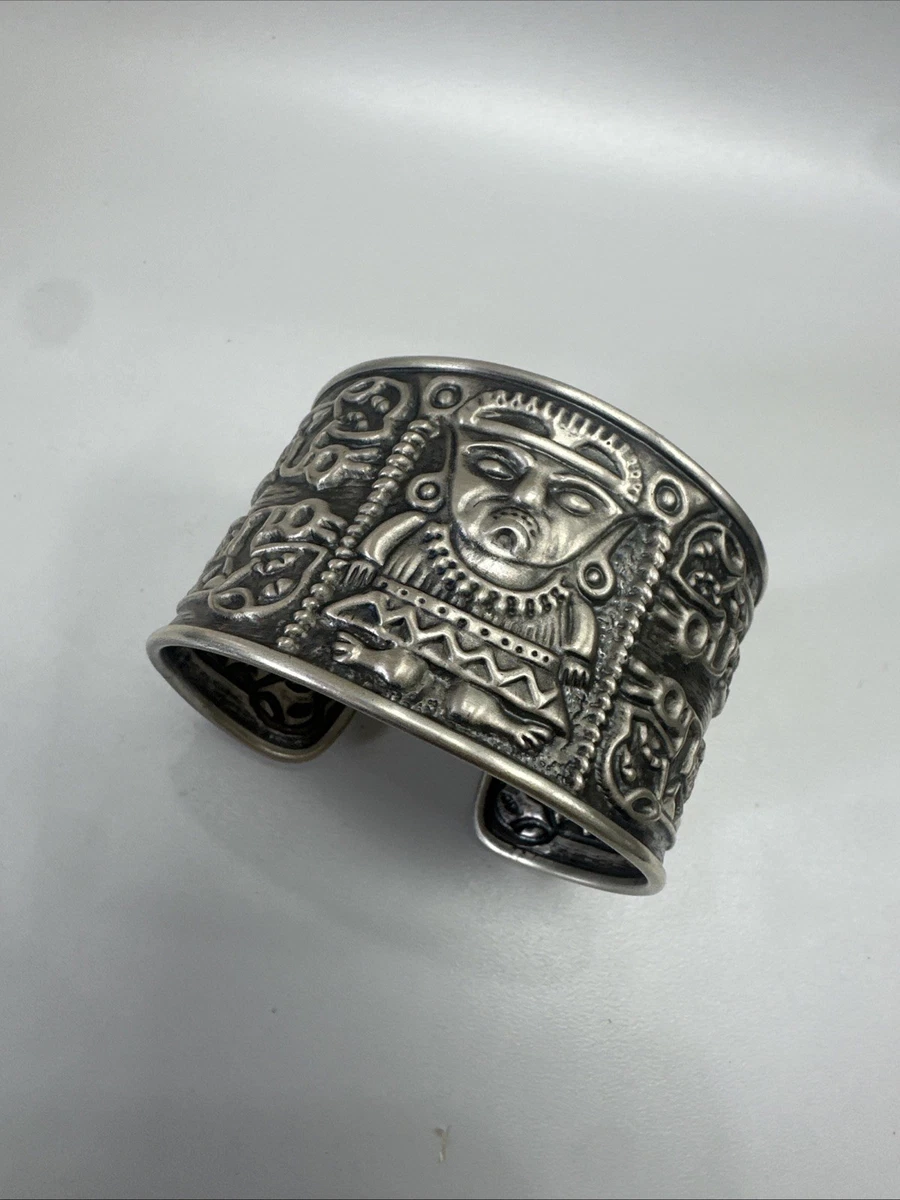 希少【MEXICO 925】ヴィンテージ シルバーバングル アズテックカレンダー Aztec Bracelet In Retro Fine Bracelets for sale - eBay