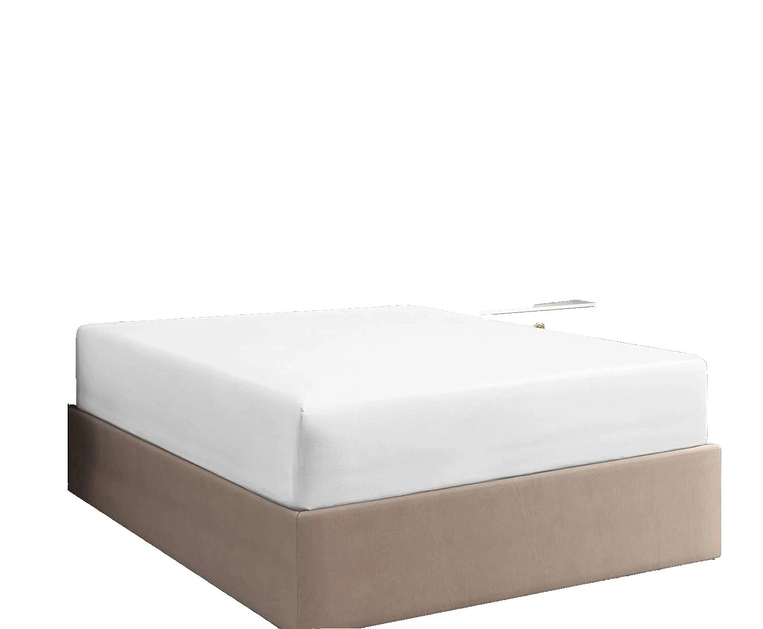 Hojas de cama blanca de algodón egipcio