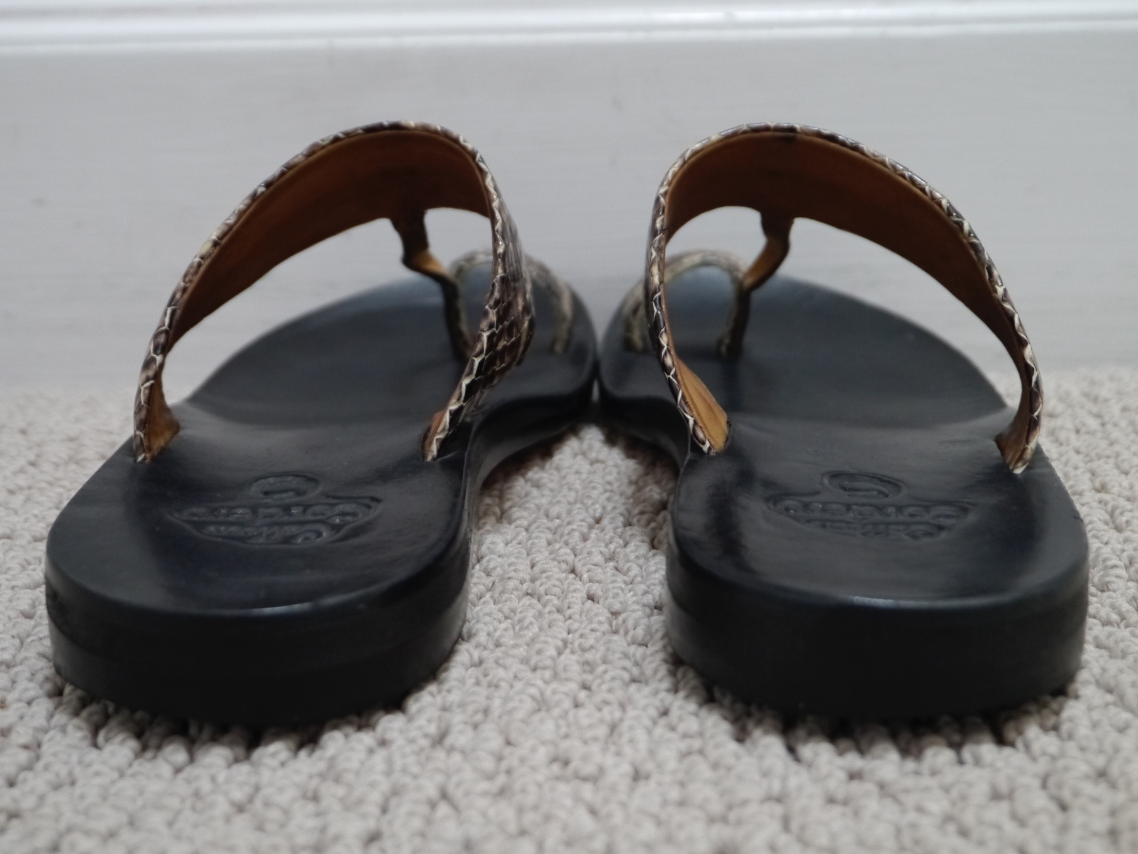 CALLEEN CORDERO python snake embossed leather toe… - image 6