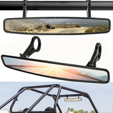 UTV Rear View Center Mirror Mirrors 2" Roll Bar for Polaris RZR 800 900 1000 XP