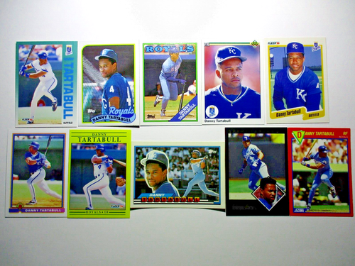 Danny Tartabull Baseball Card Lot of 10 Cards - Kansas City Royals RF - Lot #50B - Picture 2 of 7