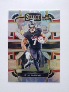 2023 Panini Select Bijan Robinson Concourse Level Silver Prizm RC #4 Falcons