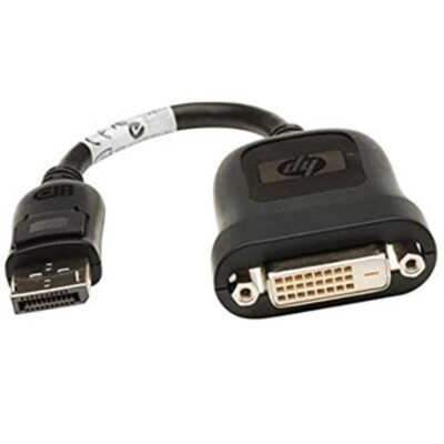 HP Display Port - DVI-D DP DVI-D Schwarz, HPK-481409-001 (A) DisplayPort
