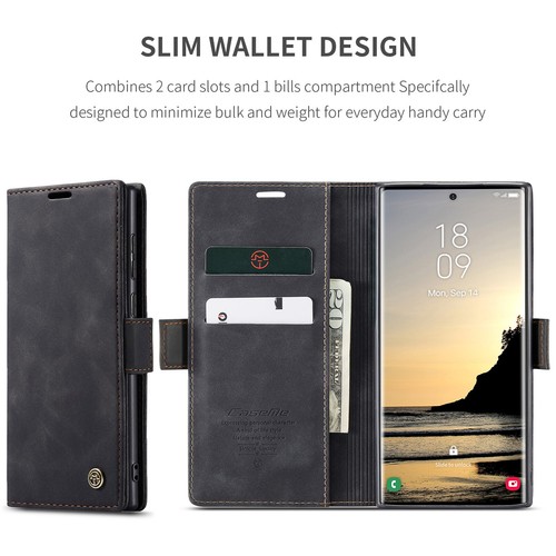 For Samsung Galaxy S25 Ultra, Caseme Magnetic Leather Wallet Case Flip Cover - Picture 19 of 22
