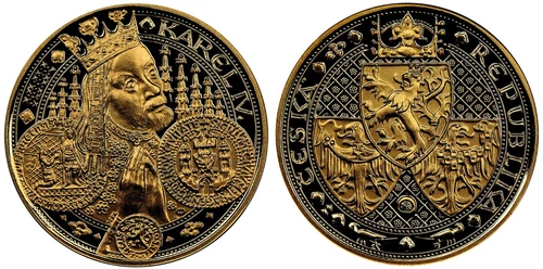 CZECHOSLOVAKIA - CZECH REP , GOLD 1 DUCAT 2015 -  NGC PF 70 UC , RARE8