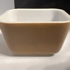 Vintage Pyrex Brown Refrigerator Dish 501B  12 oz 1 1/2 cup