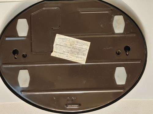 Rare Vintage Scale Mid Centur Counselor Oval Leather Cushioned Brown Shell - Bild 5 von 9
