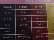 Girls Scarecrow Costume Read Picture Label for Measurements